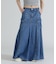 DENIM MERMAID CARGO SKIRT