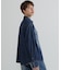 《WOMAN》DENIM SHIRT WITH GRAFFITI PRINT