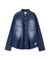 《WOMAN》DENIM SHIRT WITH GRAFFITI PRINT