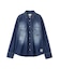 《WOMAN》DENIM SHIRT WITH GRAFFITI PRINT
