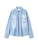 《WOMAN》DENIM SHIRT WITH GRAFFITI PRINT