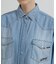 《WOMAN》DENIM SHIRT WITH GRAFFITI PRINT