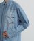 《WOMAN》DENIM SHIRT WITH GRAFFITI PRINT