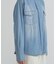 《WOMAN》DENIM SHIRT WITH GRAFFITI PRINT