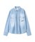 《WOMAN》DENIM SHIRT WITH GRAFFITI PRINT