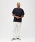 AGED LOOK STENCIL CHINO PANTS