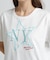 《WOMAN／直営店限定》FADE WASH T‐SHIRT WITH STAR EMBROIDERY