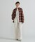 《WOMAN》OMBRE CHECK SHIRT