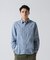 FLORAL PATTERN DENIM WORK L／S SHIRT