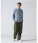 FLORAL PATTERN DENIM WORK L／S SHIRT
