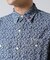 FLORAL PATTERN DENIM WORK L／S SHIRT