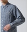 FLORAL PATTERN DENIM WORK L／S SHIRT