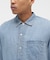 WIND THROUGH DENIM S／S SHIRTS
