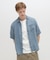 WIND THROUGH DENIM S／S SHIRTS