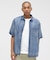 WIND THROUGH DENIM S／S SHIRTS