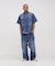 《AVIREX × UNIVERSAL OVERALL》NAVY POSTAL DENIM PANTS