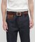 《直営店限定》COW LEATHER BELT DOUBLE PIN