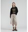 《WOMAN》FLOCKY PRINT TOMCAT T-SHIRT