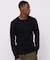 《DAILY／デイリー》L／S THERMAL HENLEY NECK T-SHIRT