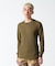 《DAILY／デイリー》L／S THERMAL HENLEY NECK T-SHIRT