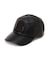 VARSITY LEATHER CAP ”SIGNATURE LOGO” SAME COLOR