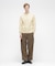HONEYCOMB WAFFLE L／S HENLEY NECK T-SHIRT