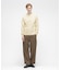 HONEYCOMB WAFFLE L／S HENLEY NECK T-SHIRT