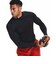 アンダーアーマー（UNDER ARMOUR）着圧 長袖 ヒートギア(夏向け) ロングスリーブ モックシャツ 1369606 001 黒