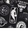 エヌビーエー（NBA）NBAクッション ALLOVER(BLKWHT) NBA35881