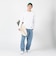 ラッセル（RUSSELL）T/C 長袖クルーネックTシャツ RBM23F0011 WHT