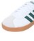 アディダス（adidas）スニーカー VLコートベース M ホワイト グリーン ID3710 カジュアル スポーツ シューズ 快適 タウン 街履き 登校 通学