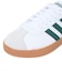 アディダス（adidas）スニーカー VLコートベース M ホワイト グリーン ID3710 カジュアル スポーツ シューズ 快適 タウン 街履き 登校 通学