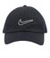 ナイキ（NIKE）帽子 アンストラクチャード スウッシュ キャップ 黒 S-Lサイズ  FB5369-010 ランニング ジョギング スポーツ 運動