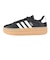 アディダス（adidas）スニーカー VLコートボールド ブラック ホワイト IH3081 スポーツシューズ 厚底 普段履き 登校 通学 スタイリッシュ