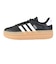 アディダス（adidas）スニーカー VLコートボールド ブラック ホワイト IH3081 スポーツシューズ 厚底 普段履き 登校 通学 スタイリッシュ
