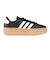 アディダス（adidas）スニーカー VLコートボールド ブラック ホワイト IH3081 スポーツシューズ 厚底 普段履き 登校 通学 スタイリッシュ