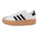 アディダス（adidas）スニーカー VLコートボールド ホワイト ブラック IH3083 スポーツシューズ 厚底 普段履き 登校 通学 スタイリッシュ
