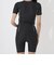 フィラ（FILA）フィットネス水着 水泳 配色 袖付フルジップ セパレート 大きいサイズ 3132036-BGY 黒