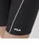フィラ（FILA）フィットネス水着 水泳 配色 袖付フルジップ セパレート 大きいサイズ 3132036-BGY 黒