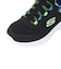 スケッチャーズ（SKECHERS）ジュニアスニーカー スリップインズ バウンダー ブリスクバースト 黒 403822L-BBLM スポーツシューズ ハンズフリー