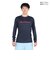 ファイテン（PHITEN）バレーボールウェア 長袖Tシャツ ネイビーピンク 3124JG62600