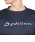ファイテン（PHITEN）長袖Tシャツ ラメグラデ ネイビーブルー 3124JG63000