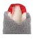 その他ブランド（OTHER BRAND）スリッパ Sサイズ モコモコ ルームシューズ GRYR GASS002GRY23 グレー 22-25cm