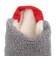 その他ブランド（OTHER BRAND）スリッパ Sサイズ モコモコ ルームシューズ GRYR GASS002GRY23 グレー 22-25cm