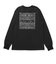 ハーレー（HURLEY）スクエア ロゴ ロングスリーブTシャツ 24XBMCLS029-BLK