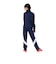 アディダス（adidas）キッズ マストハブ レギュラーフィット カラーブロック ダブルニット 9/10丈トラックパンツ KWY24-JH1097