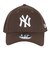 ニューエラ（NEW ERA）キャップ 9FORTY ニューヨーク ヤンキース ブラウン×ホワイト 14525015 帽子 56.8cm-60.6cm