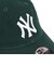ニューエラ（NEW ERA）帽子 9TWENTY ニューヨーク ヤンキース ウォッシュドコットン ダークグリーン×ホワイト 14525118
