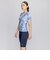 ナイキ（NIKE）フィットネス水着 レディース 水泳 総柄ジップ付き半袖セパレーツ 2993131-018