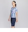 ナイキ（NIKE）フィットネス水着 レディース 水泳 総柄ジップ付き半袖セパレーツ 2993131-018